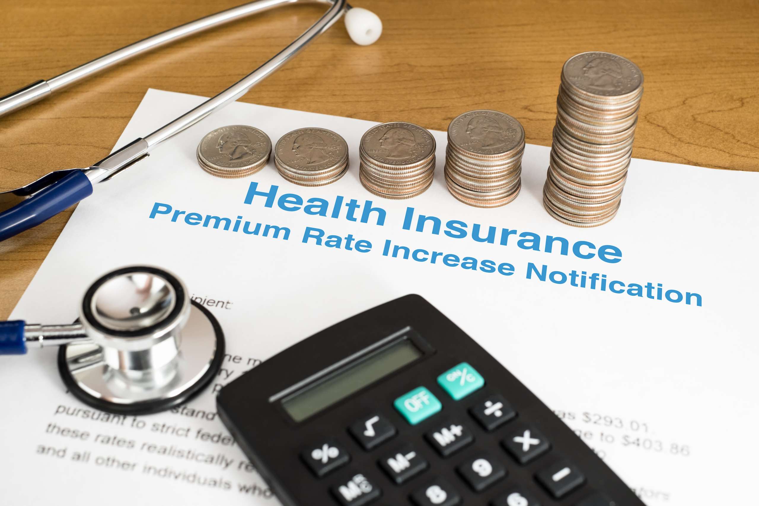 Increase in personal insurance premiums