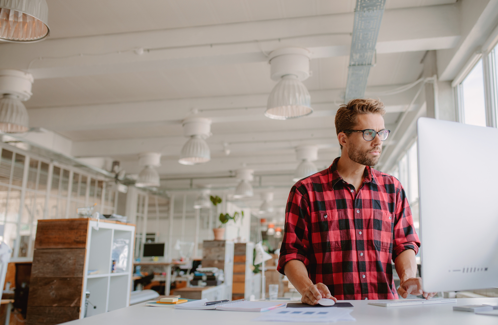 Corporate employee at work - professional indemnity